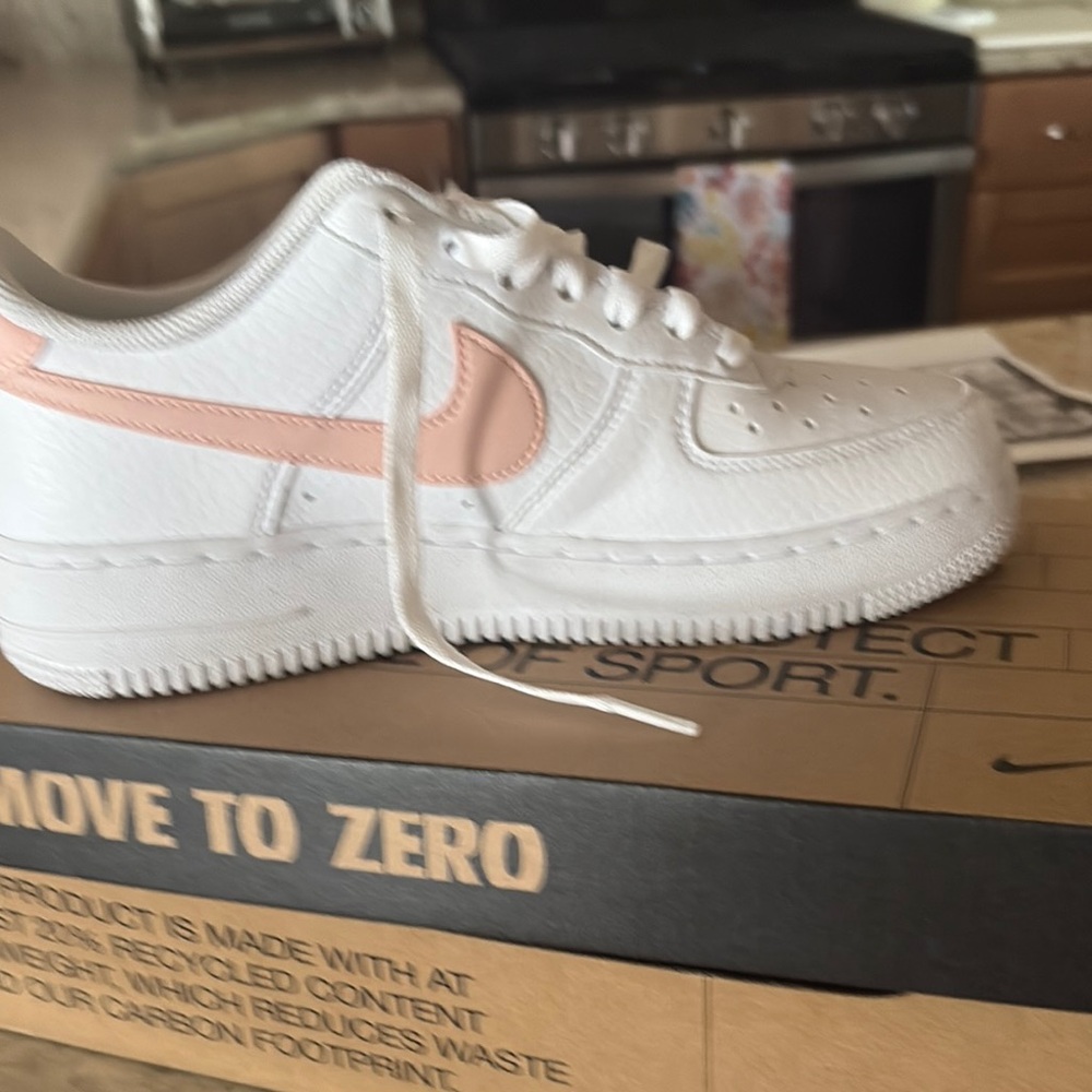 Nike White and Pink Sneakers